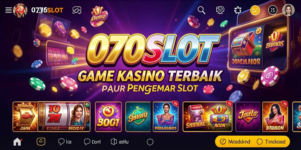 Tampilan utama gameplay 070SLOT dengan grafis slot yang menarik.