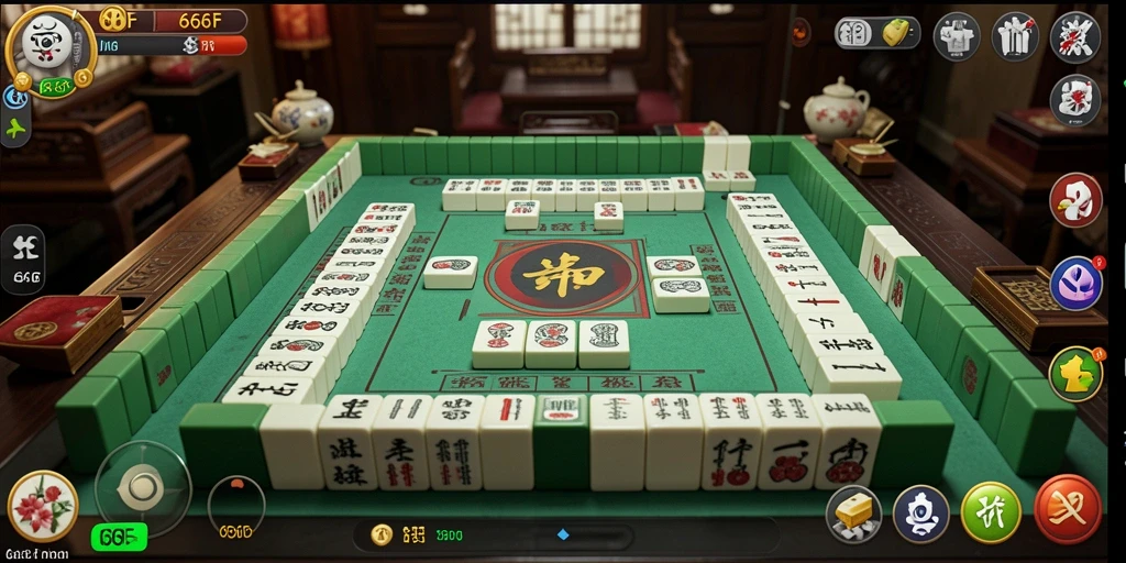 Tampilan gameplay Mahjong 666F yang menawan dan adiktif.