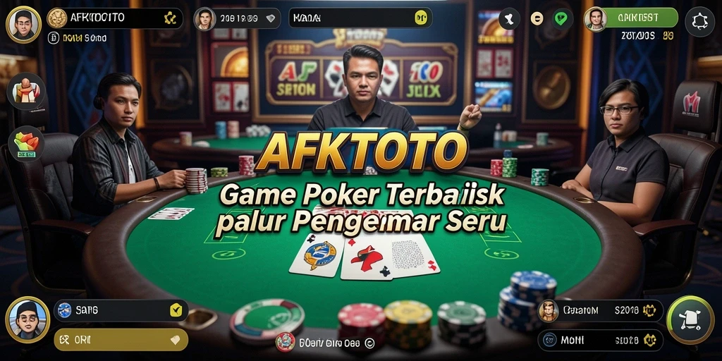 Tampilan gameplay Poker yang menarik dan dinamis di AFKTOTO.