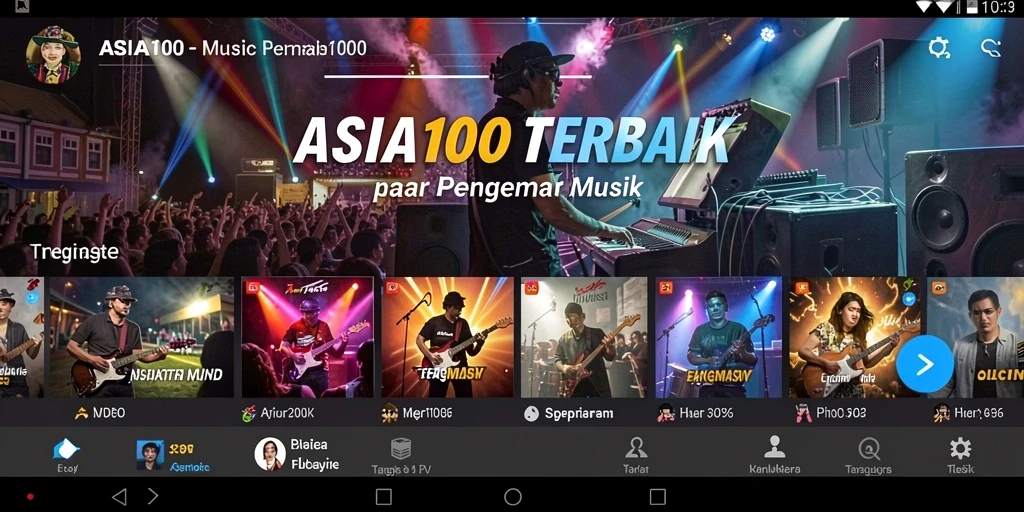 Screenshot utama ASIA100 menampilkan gameplay interaktif yang seru.