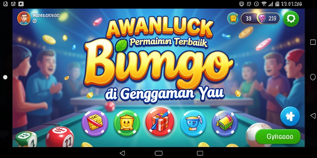 Tampilan menarik dari game Bingo AWANLUCK saat bermain.