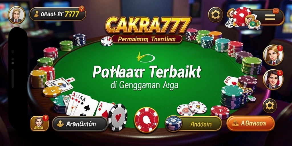 Tampilan menarik gameplay poker di CAKRA777.
