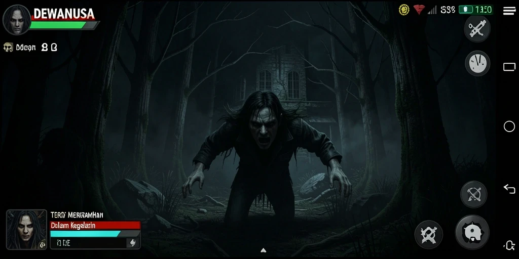 Gameplay menyeramkan DEWANUSA dengan suasana mencekam.