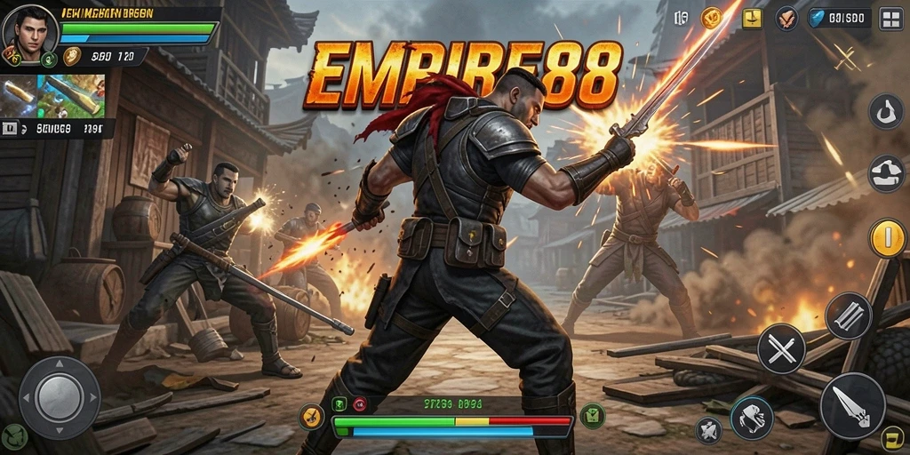 Gameplay seru dengan pertarungan menegangkan di EMPIRE88.