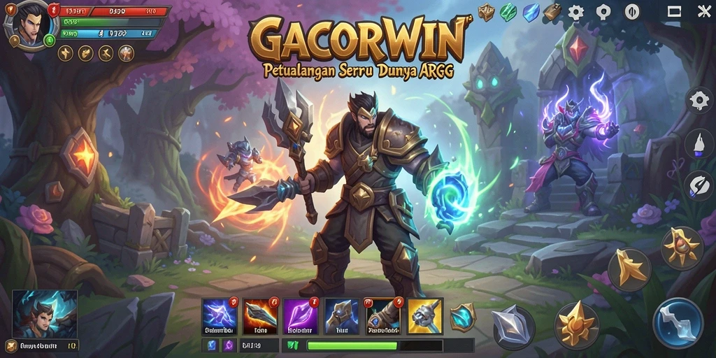 Tampilan gameplay seru dalam dunia ARPG GACORWIN.