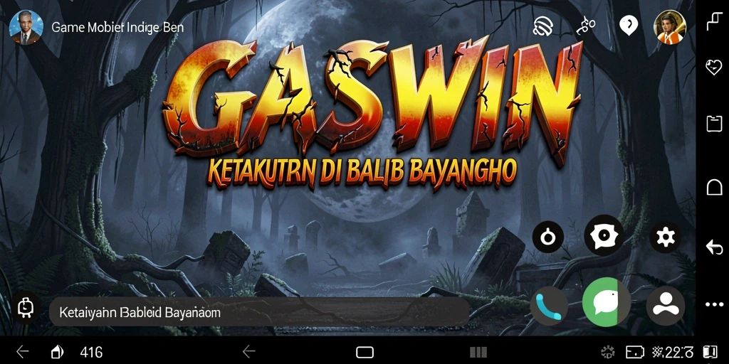 Gameplay menegangkan di dunia horor GASWIN.