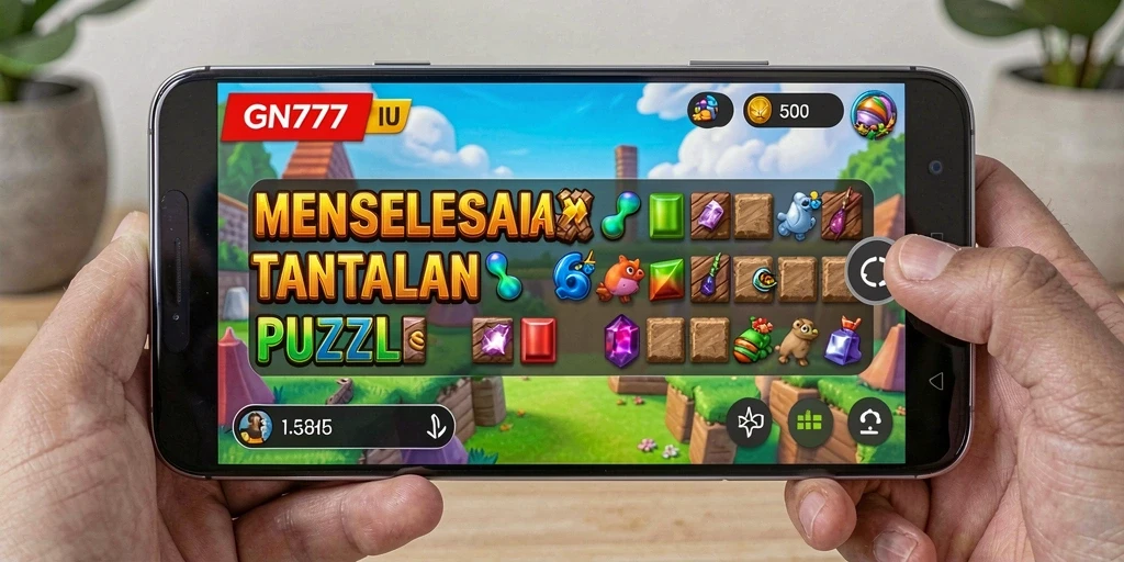 Screenshot gameplay GN777 menunjukkan tantangan puzzle yang menarik.