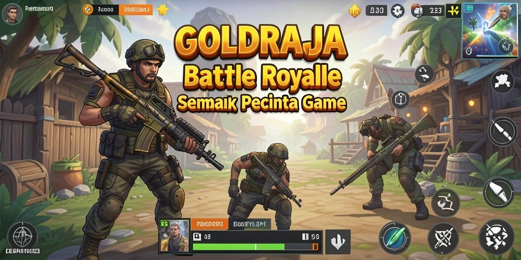Tangkapan layar yang menunjukkan aksi mendebarkan dalam gameplay Battle Royale.