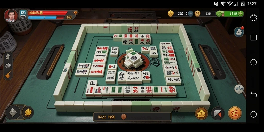 Screenshot menunjukkan gameplay seru dan menantang dari aplikasi Mahjong IN22.