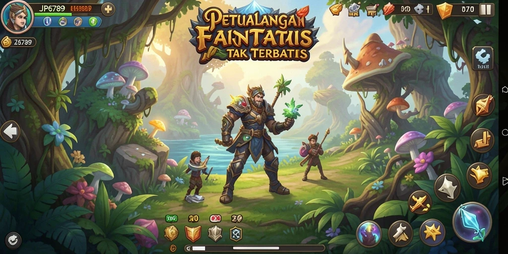 Tangkapan layar gameplay JP6789 menampilkan petualangan seru dalam dunia fantasi.
