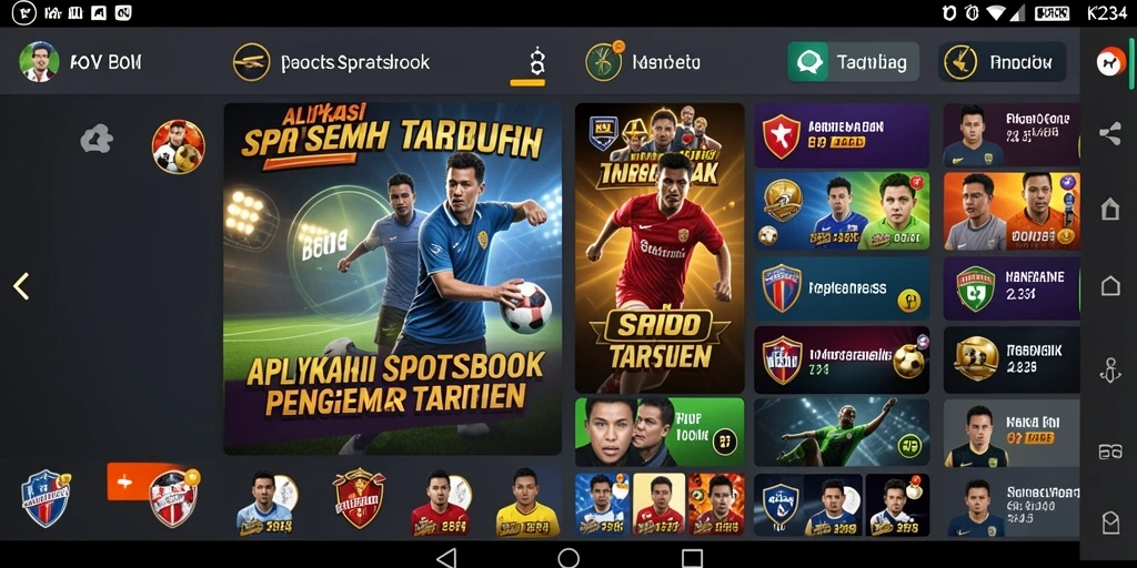 Tangkapan layar K234 menampilkan antarmuka taruhan olahraga yang menarik.