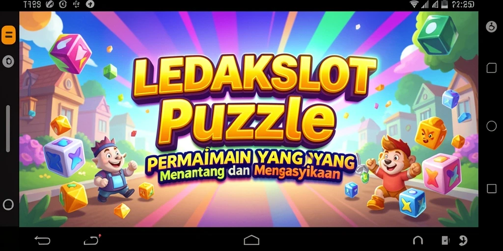 Screenshot gameplay LEDAKSLOT menampilkan tantangan teka-teki yang seru.