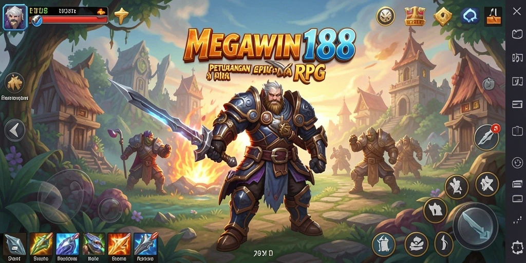 Tampilan gameplay RPG yang mendalam dan interaktif.
