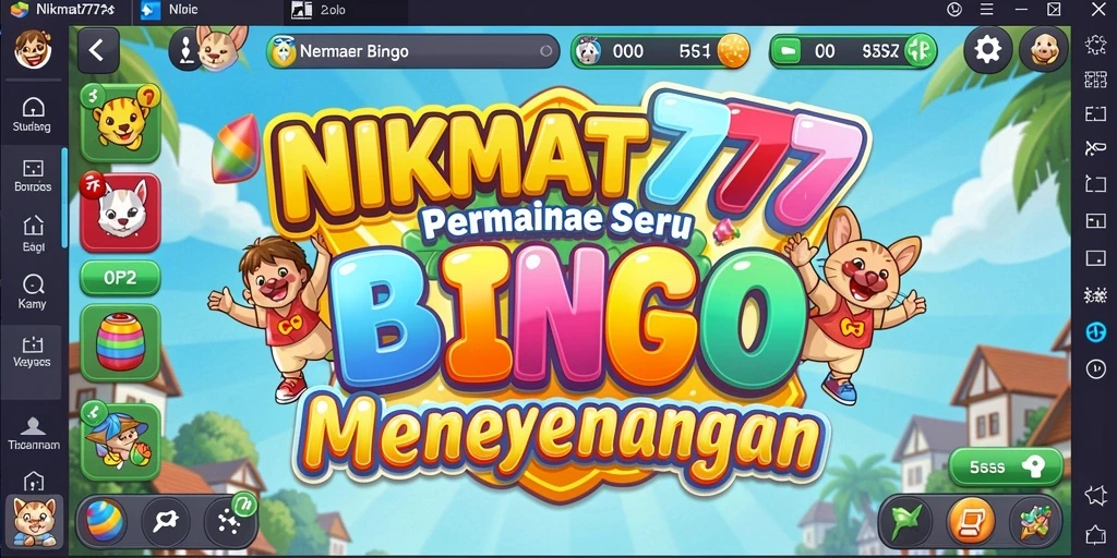 Tampilan gameplay NIKMAT777 yang penuh warna dan seru.