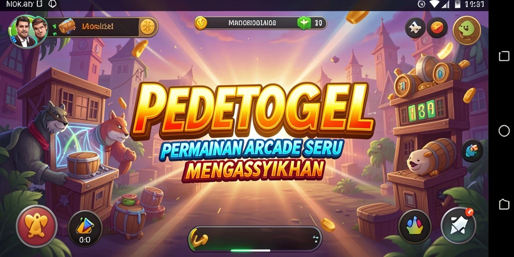 Tangkapan layar PEDETOGEL menunjukkan gameplay arcade yang menegangkan dan menyenangkan.