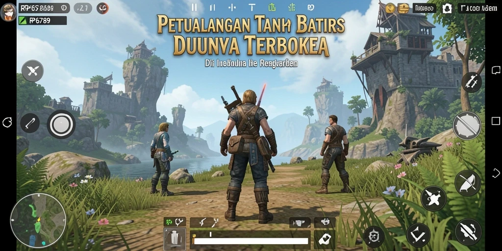 Tampilan aksi seru dalam dunia terbuka RP6789.