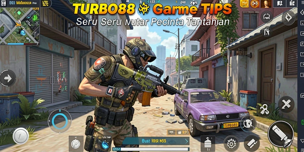 Tampilan gameplay seru TURBO88 dengan aksi tembak-menembak yang intens.