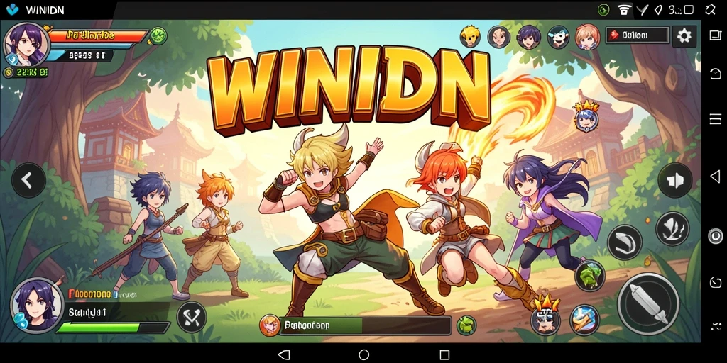 Tampilan gameplay seru dalam dunia Anime yang fantastis.