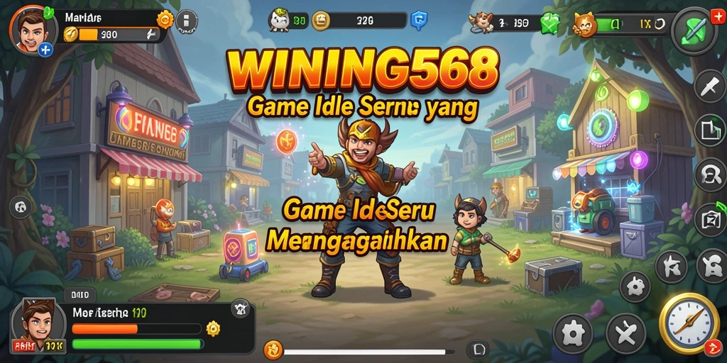 Tampilan gameplay WINNING568 yang menarik dengan berbagai karakter Idle.