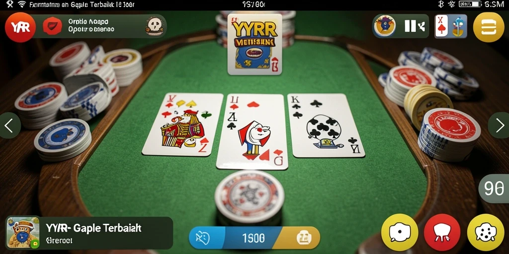 Tampilan gameplay menarik dari YYRR dengan aksi Gaple seru.