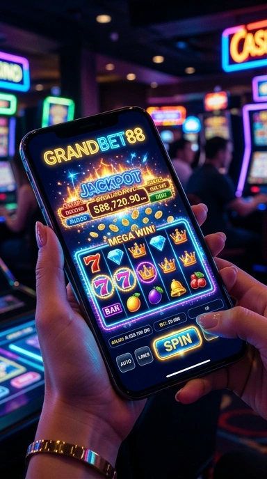 Tampilan utama aplikasi grandbet88 yang menarik.